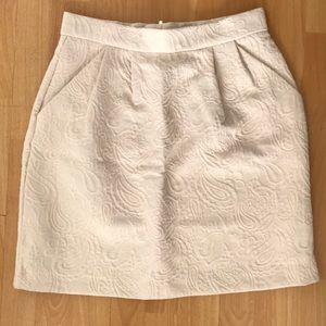 H&M pale pink jacquard skirt